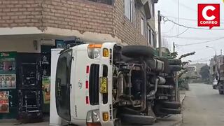 Carabayllo: Camión se estrella contra viviendas y cuatro niños se salvan de morir