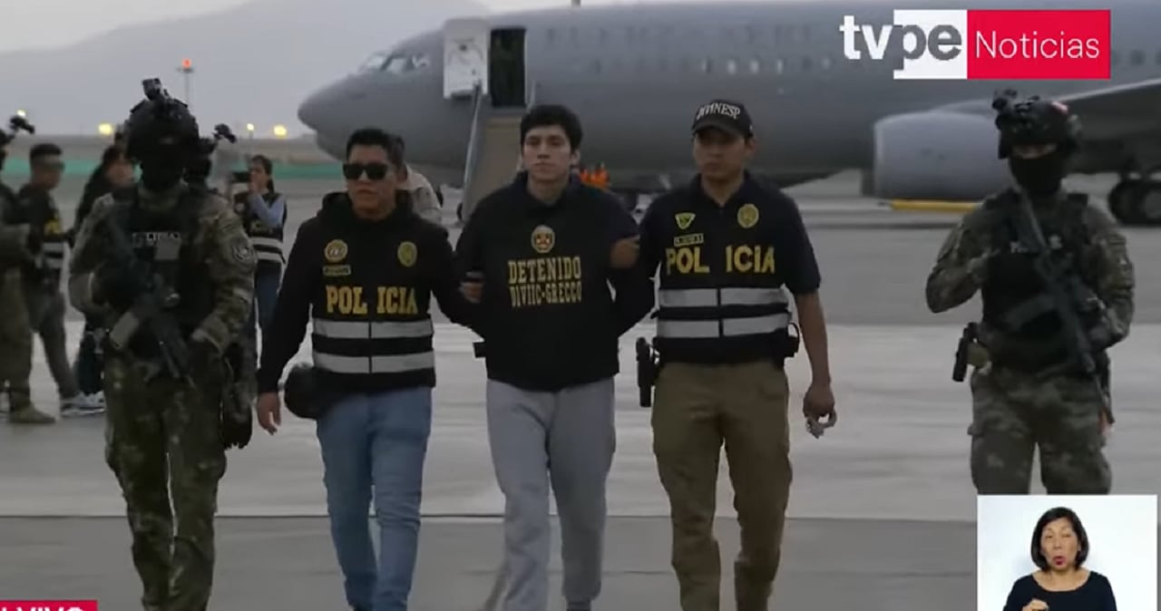 “Jhonsson Pulpo” ya está en Lima: Presunto cabecilla de “Los Pulpos” fue trasladado bajo fuerte custodia