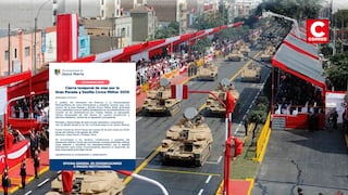 Gran Parada Militar 2026: Cerrarán vías en Jesús María y Pueblo Libre