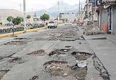 Lluvia da tregua y deja agujeros en pistas de Arequipa