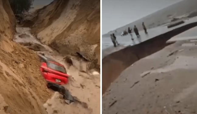 Las lluvias activaron quebradas y provocaron el desplazamiento de lodo y piedras sobre la vía. Equipos de emergencia llegaron al sector y las autoridades recomendaron evitar el tramo afectado. (Imágenes de América Noticias)