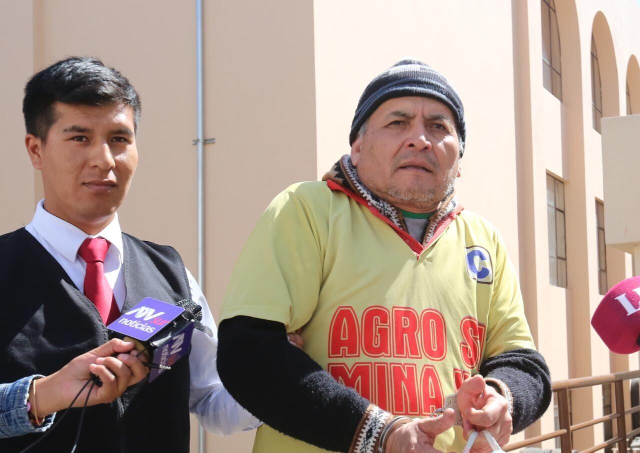 El dirigente antiminero fue trasladado al penal de Socabaya. (Foto: GEC)