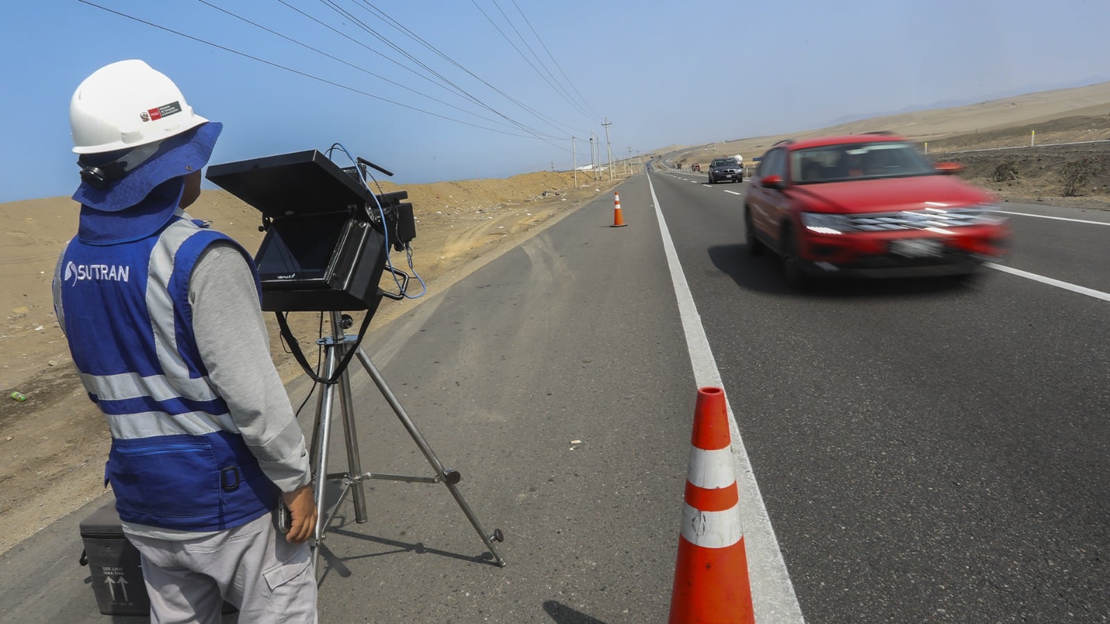 SUTRAN en la red vial nacional. Foto: SUTRAN.