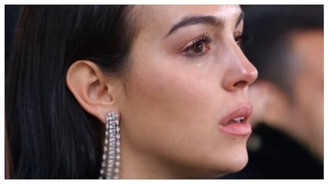​Georgina Rodríguez se emocionó hasta las lágrimas con el hat-trick de Cristiano Ronaldo (VIDEO)