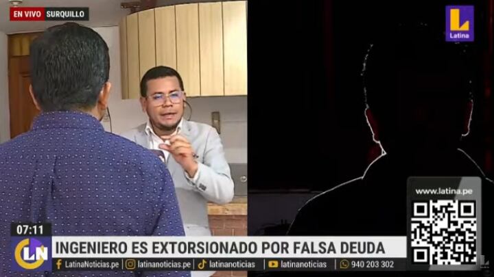 Ingeniero denuncia que es extorsionado y le exigen pagar dinero que no solicitó. Foto: Latina
