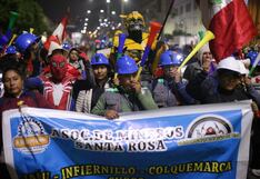 Mineros artesanales continúan protestando en exteriores del Congreso tras rechazo del predictamen sobre la Ley MAPE (FOTOS)