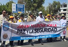 Marcha por la paz y seguridad en José Luis Bustamante y Rivero en Arequipa (VIDEO)