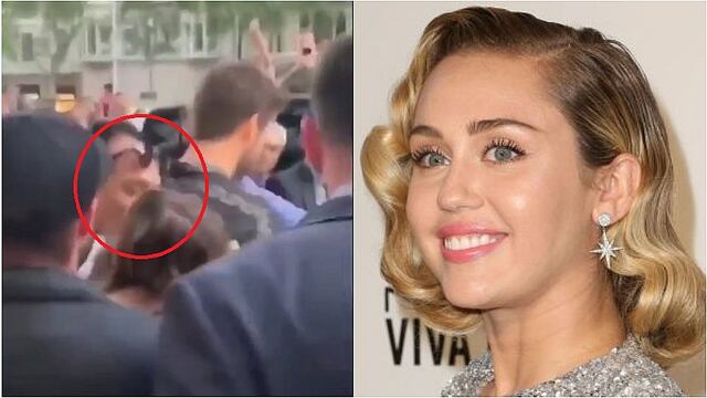 Miley Cyrus sufre ataque de un fanático que intento besarla a la fuerza (VIDEO)