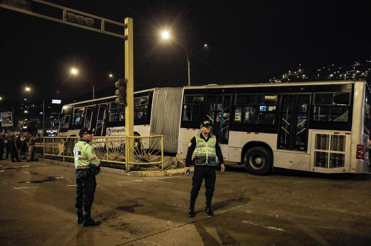 Reportan accidente vehicular con bus del Metropolitano en Independencia. Foto: Joel Alonzo/ GEC