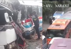Los Olivos: Triple choque entre unidades de transporte público deja al menos 15 heridos