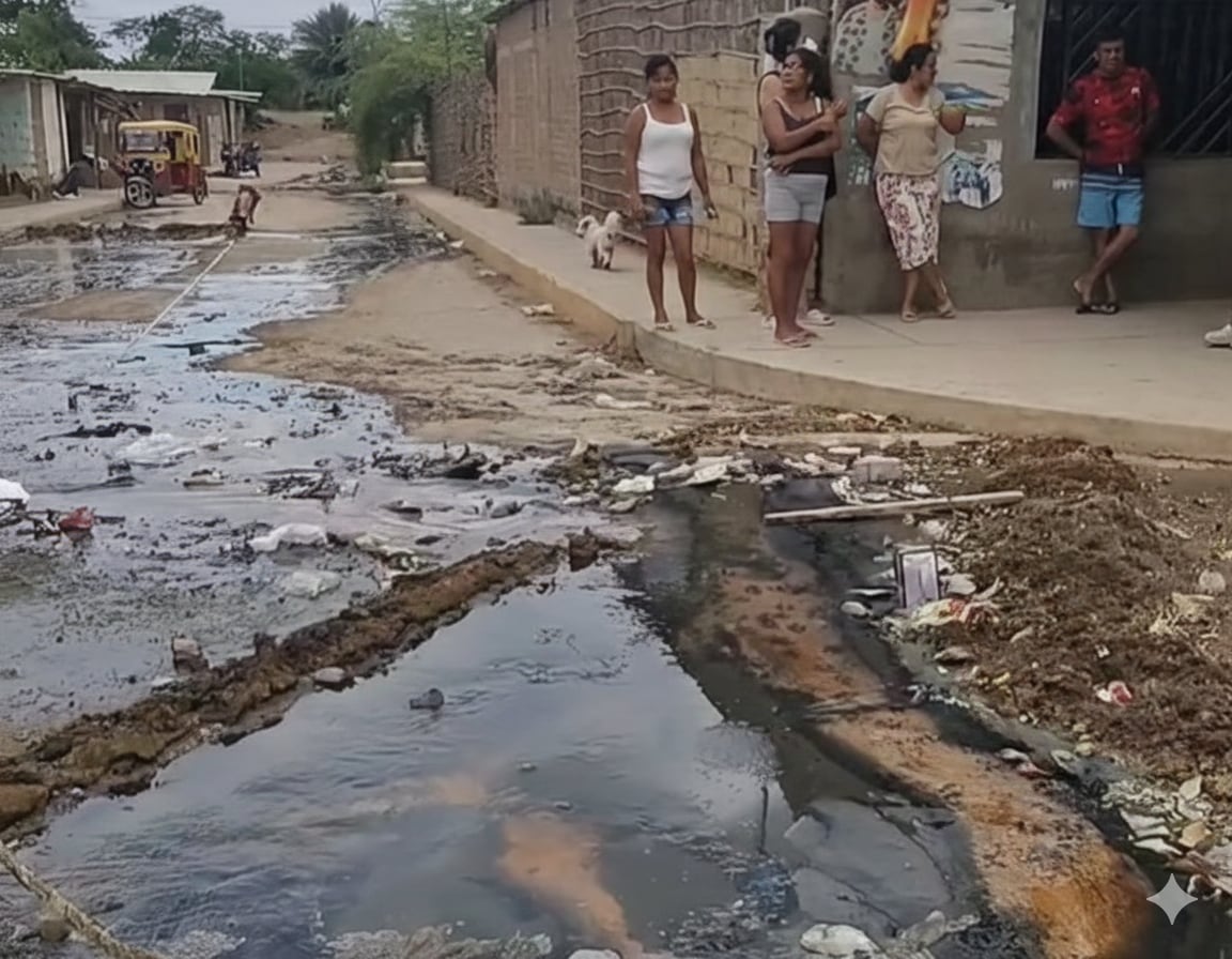 Señalan que llevan casi un mes con este grave problema en Sullana