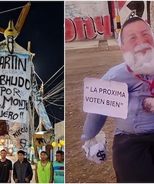 Elaboran muñecos creativos para despedir el Año Nuevo en Pisco