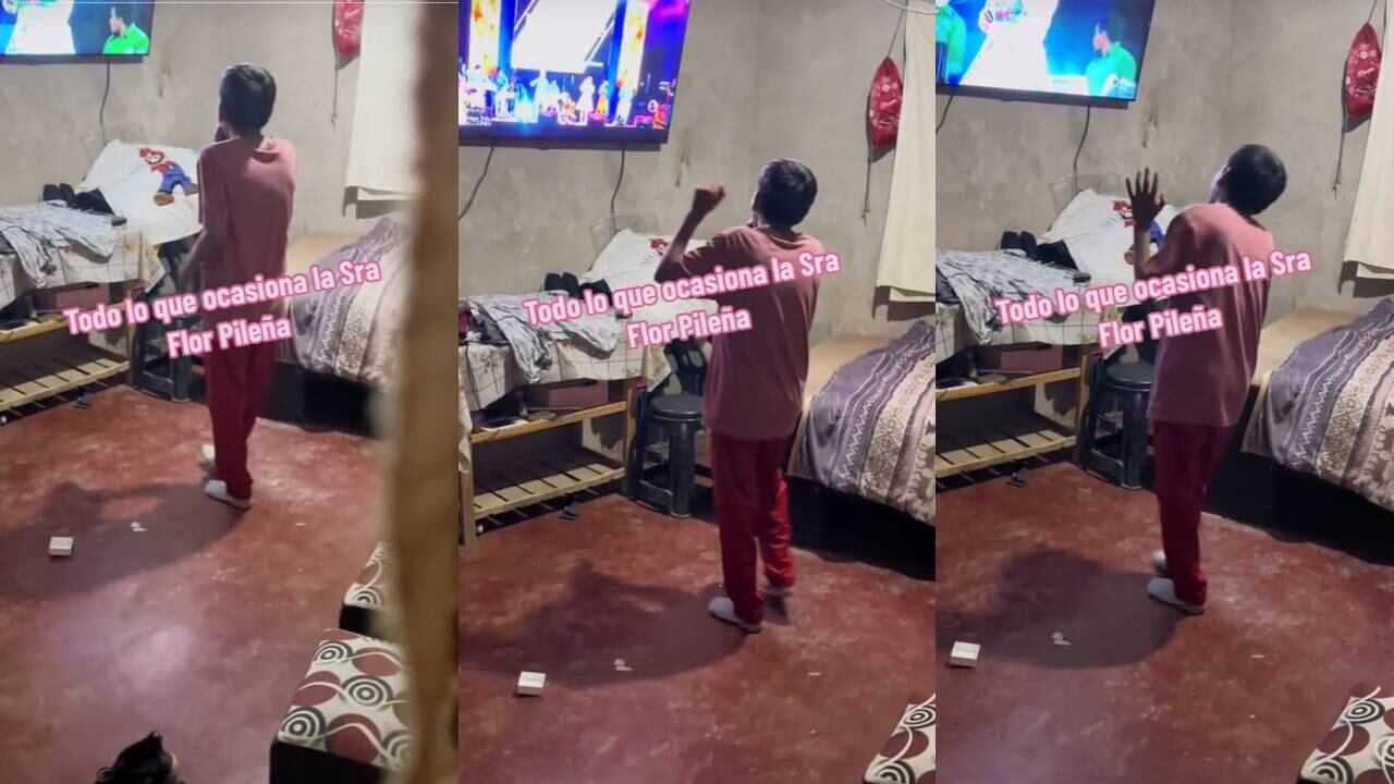 Niño interpreta canción de Flor Pileña. (Foto: composición EC)