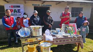 Huánuco: Municipio de Lauricocha entrega cocinas y menajes a instituciones educativas