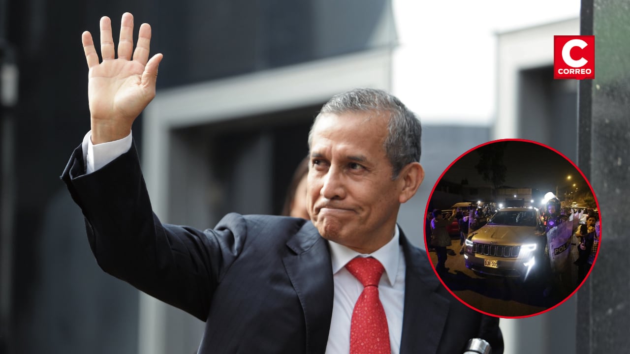 Ollanta Humala recupera su libertad y deja el penal de Barbadillo.