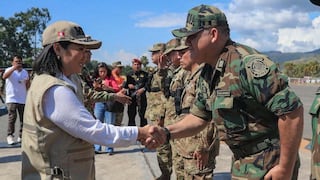 Presidenta Keiko Fujimori visita base contraterrorista del Vraem en Satipo y expresa respaldo a las Fuerzas Armadas