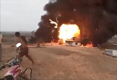 Sullana: Bodega ardió en llamas y provocó explosiones de balones de gas