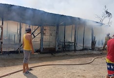 Piura: El fuego arrasa con ocho casas en dos incendios