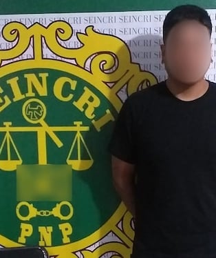 Capturan a presunto autor de robo a persona con discapacidad visual en Arequipa. Foto: PNP.