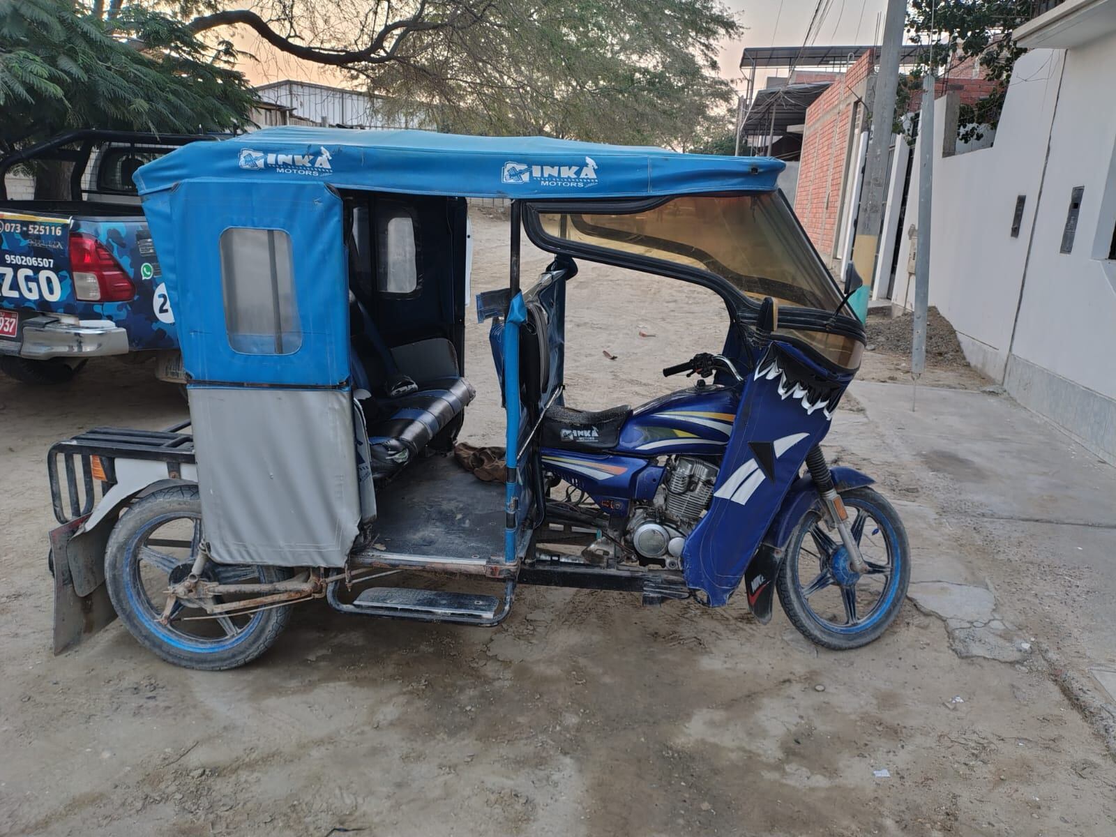 Vehículo utilizado por los delincuentes