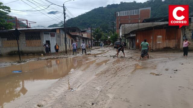 Torrencial lluvia en Chanchamayo inunda viviendas, desborda río y activa huaico