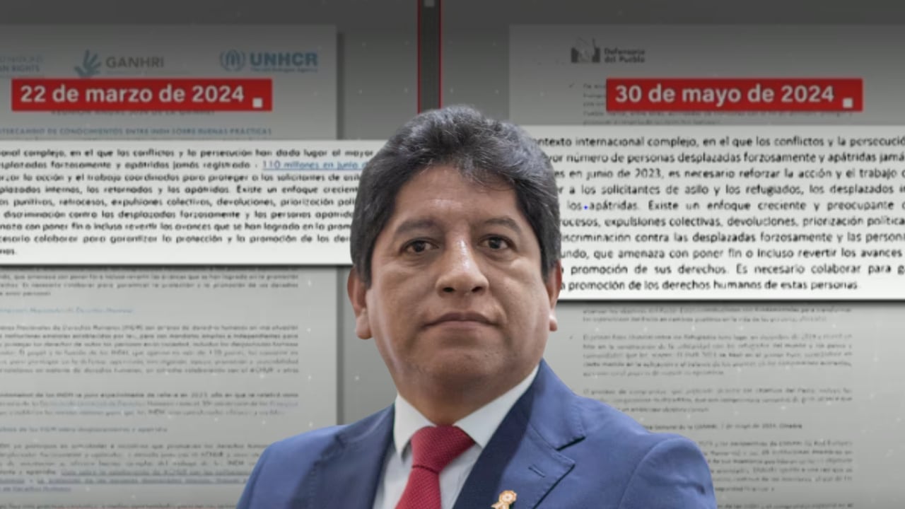 Josué Gutiérrez presentó informes de viajes con textos íntegros de organismos internacionales, según revisión. Composición: Diario Correo.