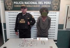 Chincha: vendedor de droga es atrapado con 140 ketes de PBC