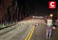 La Oroya: Cierran pase en la Carretera Central por caída de rocas