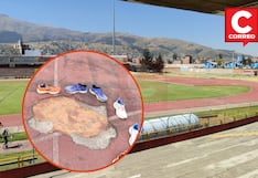Trabajos en estadio Huancayo inician con ‘parchado’ de pista atlética