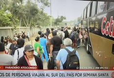 Semana Santa 2026: aumento de pasajes hacia el sur genera gran demanda en paradero de Atocongo