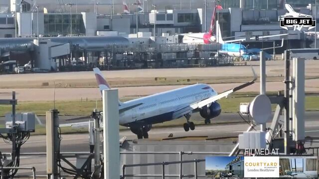 Piloto evita tragedia al lograr aterrizar en aeropuerto de Londres en medio de una fuerte tormenta (VIDEO)