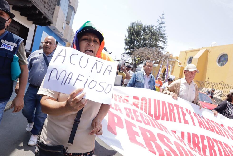 Población participó de una marcha pacífica por el centro de Trujillo. (Foto: Randy Reyes)
