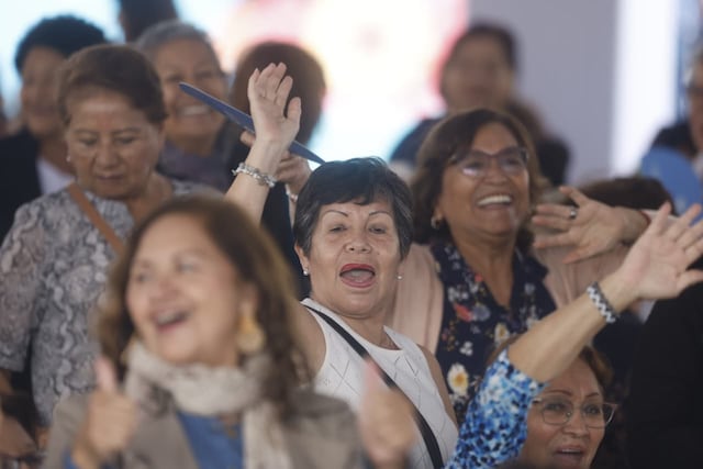 Keiko Fujimori participó en la ceremonia por el Día Nacional de la Persona Adulta Mayor (Foto: Mario Zapata/GEC)