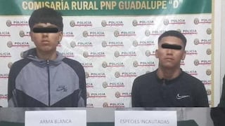 Ica: capturan a dos presuntos integrantes de “Los Malditos de Expansión” por robo agravado en Guadalupe