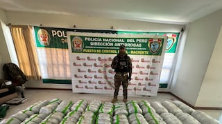 Policía decomisa más de 202 kilos de marihuana que era transportado en costales de rafia