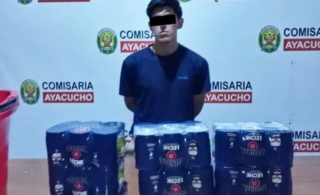 El facineroso trató de burlar a la seguridad del establecimiento, pero fue intervenido y conducido a la comisaría Ayacucho.