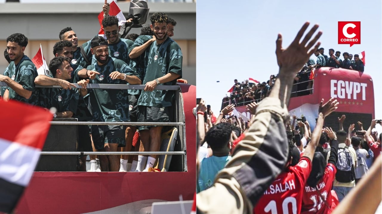Futbolistas de la selección de Egipto fueron recibidos como héroes tras participación en el Mundial 2026. Composición: Diario Correo.