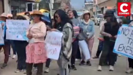 Pobladores de La Punta en Sapallanga protestan: “Nos dan agua sucia y suben la tarifa”