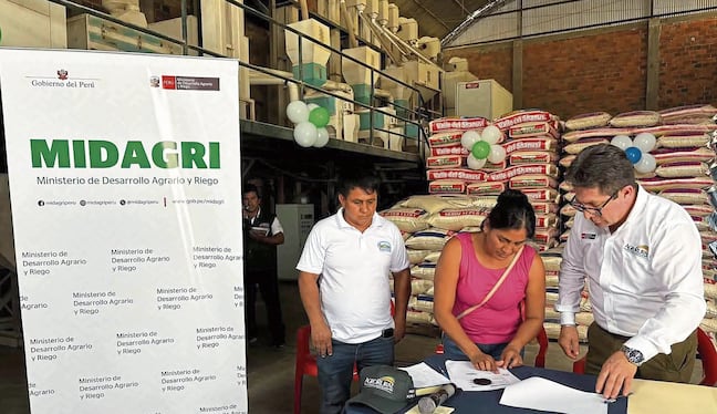 Presupuesto destinado a arroceros en varias regiones del Perú. Foto: Midagri.