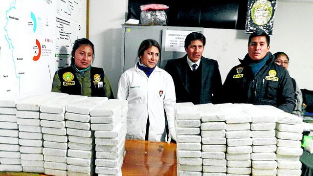  1 818 kilogramos droga fueron incautado en la región durante el año 2018