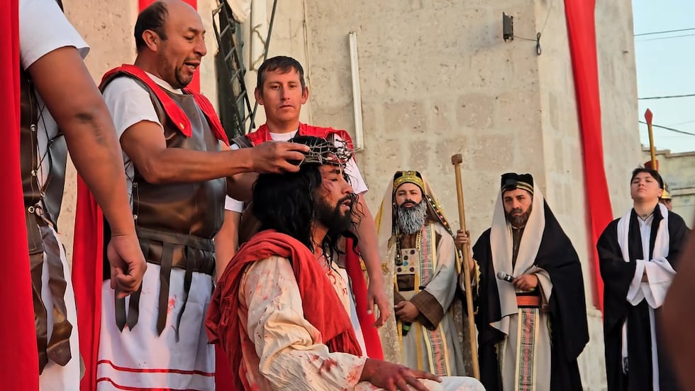 Vida, Pasión y Muerte de Jesucristo en Paucarpata, Arequipa. (Foto: Yunsu Pariapaza/@photo.gec)
