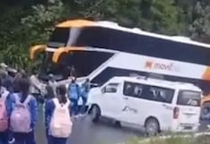 Choque entre bus interprovincial y una van deja varios heridos en carretera de Amazonas