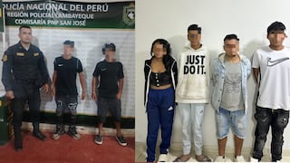 Menores detenidos por robos y pandillaje en Lambayeque