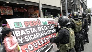 Trabajadores farmacéuticos protestan frente Congreso ante inseguridad y violencia en Lima (FOTOS)