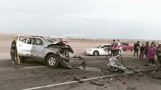 Ocho heridos deja triple choque registrado en el trayecto de Tacna a Arica
