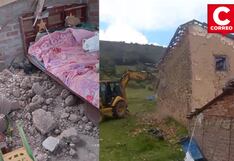Madre y sus tres hijos se quedan en la calle tras el derrumbe de su vivienda, en Chupaca