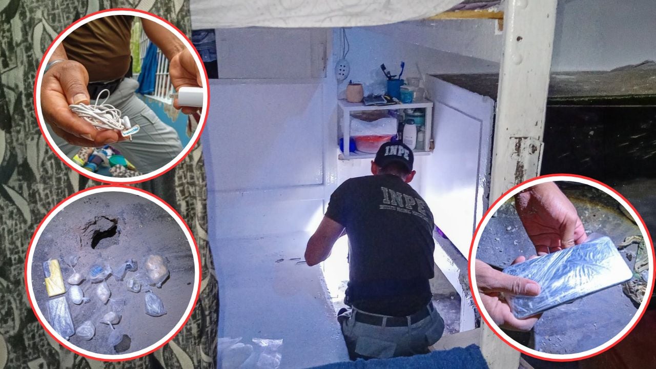 Hallan celulares y droga en penal El Milagro de Trujillo