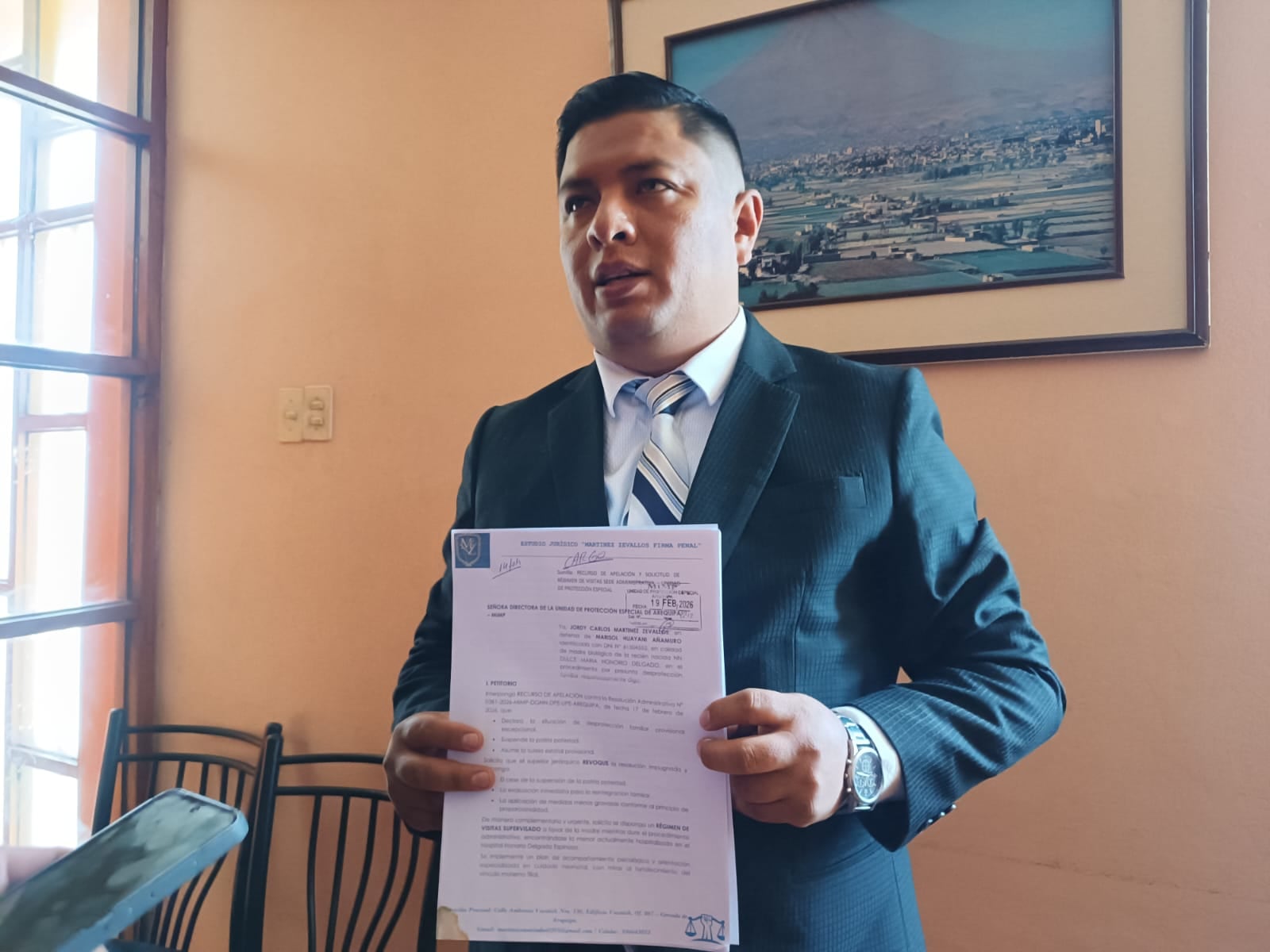 Jordy Martínez, abogado de la madre de Dulce María (Foto: Pedro Torres/@photo.gec)