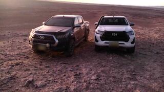 Policía recupera dos camionetas robadas durante operativo en Camaná