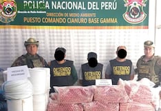 La Libertad: Policía detiene a tres hombres e incauta explosivos en Pataz